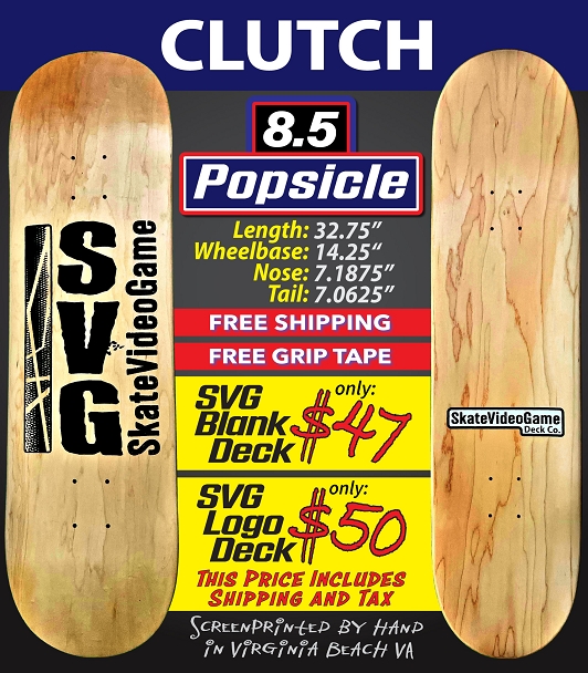 [Clutch Wood] - 8.5 Standard Popsicle SVG 