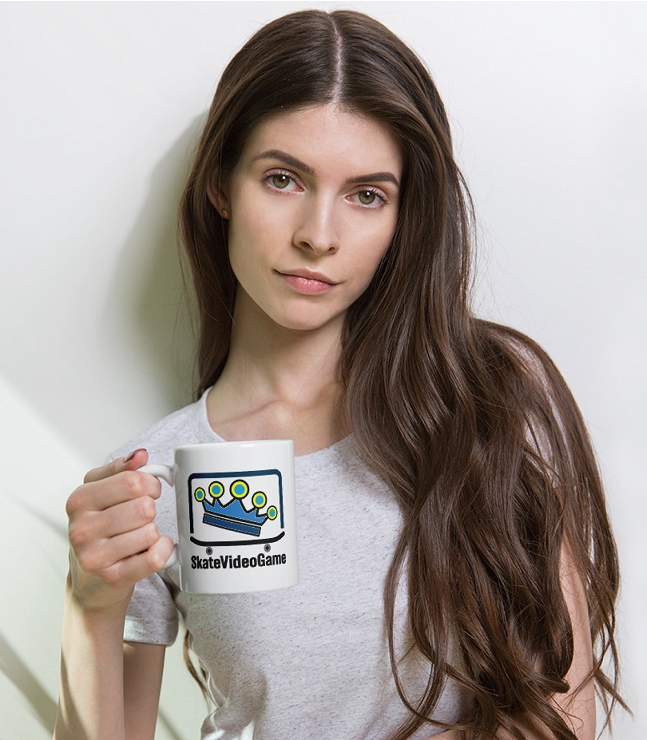 SVG White Glossy Coffee Mug